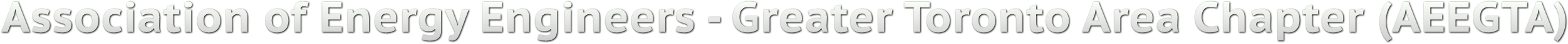 Association of Energy Engineers - Greater Toronto Area Chapter (AEEGTA) Association of Energy Engineers - Greater Toronto Area Chapter (AEEGTA)
